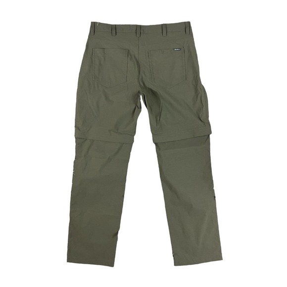 Eddie Bauer Men's Convertible Tech Pants Olive Green Size 38x34 - Picture 2 of 5